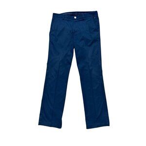 Bonobos Straight Leg Dress Pants Mens 32x32 Blue Zip Ankle Work